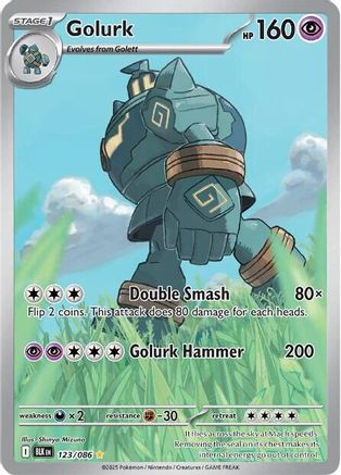 POKEMON TCG - Golurk 123/086 SV Black Bolt - Illustration Rare