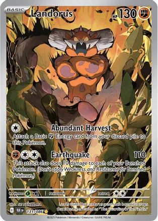 POKEMON TCG - Landorus 131/086 SV Black Bolt - Illustration Rare