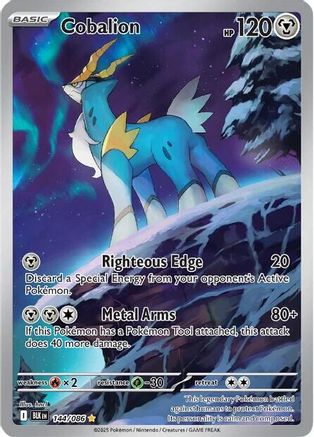 POKEMON TCG - Cobalion 144/086 SV Black Bolt - Illustration Rare