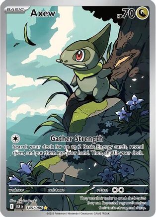 POKEMON TCG - Axew 145/086 SV Black Bolt - Illustration Rare