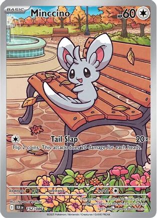 POKEMON TCG - Minccino 152/086 SV Black Bolt - Illustration Rare