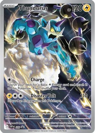 POKEMON TCG - Thundurus 209 SV Scarlet & Violet Promo Cards - Promo