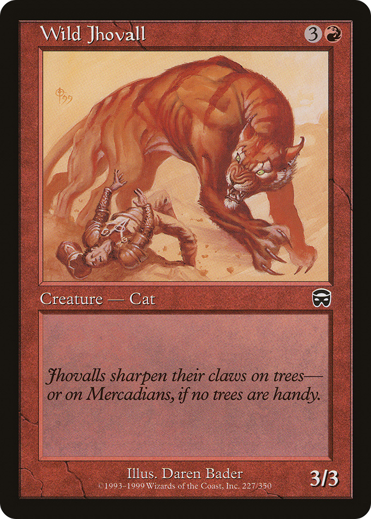 MAGIC: THE GATHERING - Wild Jhovall (MMQ-227) - Mercadian Masques