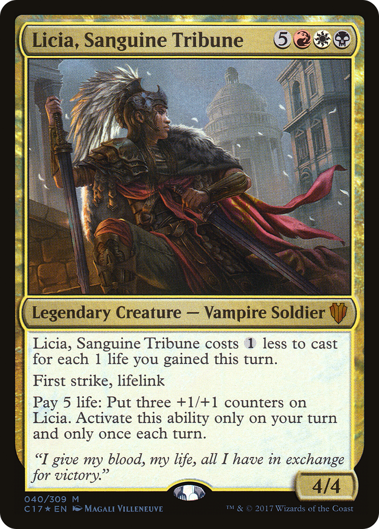 MAGIC: THE GATHERING - Licia, Sanguine Tribune (C17-040) - Commander 2017 Foil