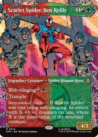 MAGIC: THE GATHERING - Scarlet Spider, Ben Reilly (Borderless) (SPM-214) - Marvel's Spider-Man