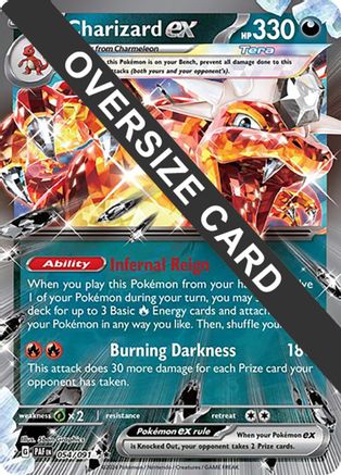 POKEMON TCG - Charizard ex 054/091 Jumbo Cards - Double Rare