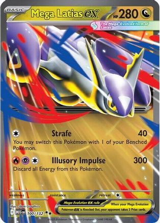 POKEMON TCG - Mega Latias ex 100/132 ME01 Mega Evolution - Double Rare