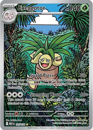 POKEMON TCG - Exeggutor 135/132 ME01 Mega Evolution - Illustration Rare
