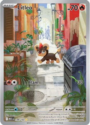 POKEMON TCG - Litleo 139/132 ME01 Mega Evolution - Illustration Rare
