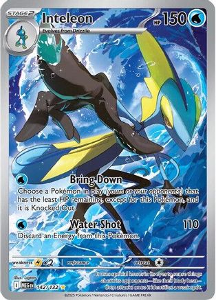 POKEMON TCG - Inteleon 142/132 ME01 Mega Evolution - Illustration Rare