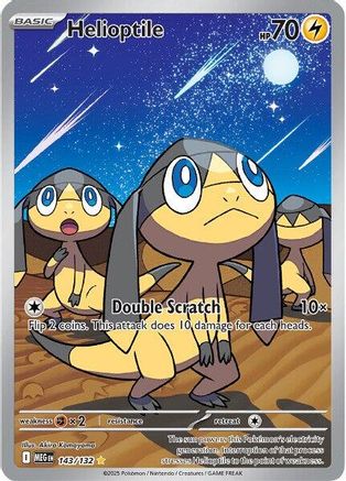 POKEMON TCG - Helioptile 143/132 ME01 Mega Evolution - Illustration Rare