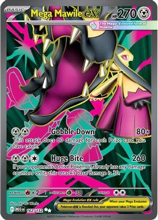 POKEMON TCG - Mega Mawile ex 162/132 ME01 Mega Evolution - Ultra Rare