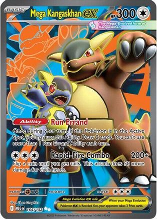 POKEMON TCG - Mega Kangaskhan ex 164/132 ME01 Mega Evolution - Ultra Rare