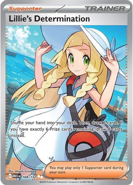 POKEMON TCG - LILLIE'S DETERMINATION 169/132 MEGA EVOLUTION FULL ART