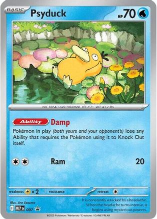 POKEMON TCG - Psyduck 007 ME Mega Evolution Promo - Promo