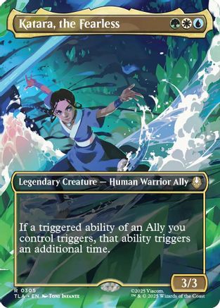 MAGIC: THE GATHERING - Katara, the Fearless (Borderless) (TLA-305) - Avatar: The Last Airbender