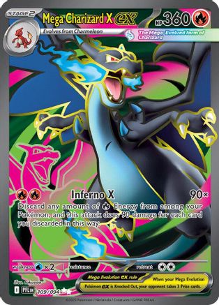 POKEMON TCG - Mega Charizard X ex 109/094 ME02 Phantasmal Flames - Ultra Rare