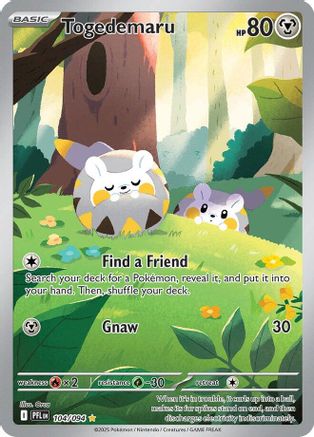 POKEMON TCG - Togedemaru 104/094 ME02 Phantasmal Flames - Illustration Rare