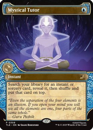 MAGIC: THE GATHERING - Mystical Tutor (Showcase) (TLE-308) - Avatar: The Last Airbender: Eternal-Legal