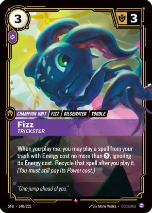 Fizz - Trickster (140/221) - Spiritforged Foil
