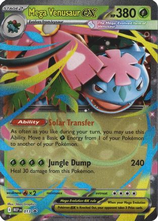 POKEMON TCG - Mega Venusaur ex 013 ME Mega Evolution Promo - Promo