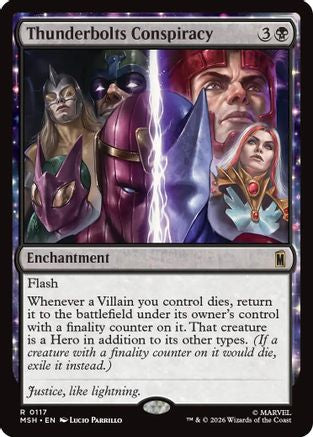 MAGIC: THE GATHERING - Thunderbolts Conspiracy (MSH-117) - Marvel Super Heroes Foil