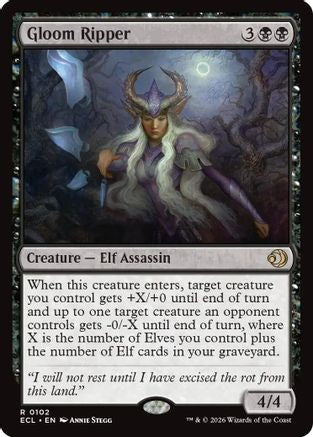 MAGIC: THE GATHERING - Gloom Ripper (ECL-102) - Lorwyn Eclipsed Foil