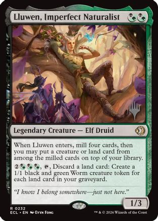 MAGIC: THE GATHERING - Lluwen, Imperfect Naturalist (PPECL-232) - Promo Pack: Lorwyn Eclipsed Foil