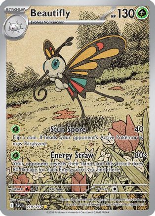 POKEMON TCG - Beautifly 219/217 ME Ascended Heroes - Illustration Rare