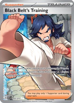 POKEMON TCG - Black Belt's Training 255 ME Ascended Heroes - Ultra Rare