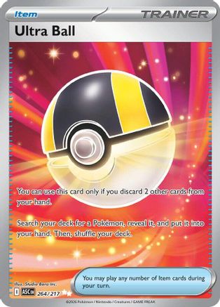 POKEMON TCG - Ultra Ball 264/217 ME Ascended Heroes - Ultra Rare