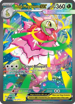 POKEMON TCG - Mega Meganium ex 272/217 ME Ascended Heroes - Special Illustration Rare