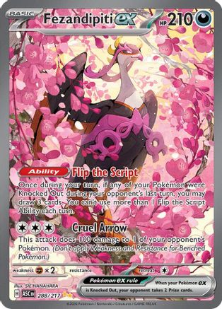 POKEMON TCG - Fezandipiti ex 288/217 ME Ascended Heroes - Special Illustration Rare