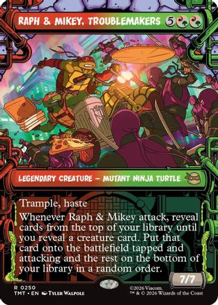 MAGIC: THE GATHERING - Raph & Mikey, Troublemakers (Showcase) (TMT-250) - Teenage Mutant Ninja Turtles