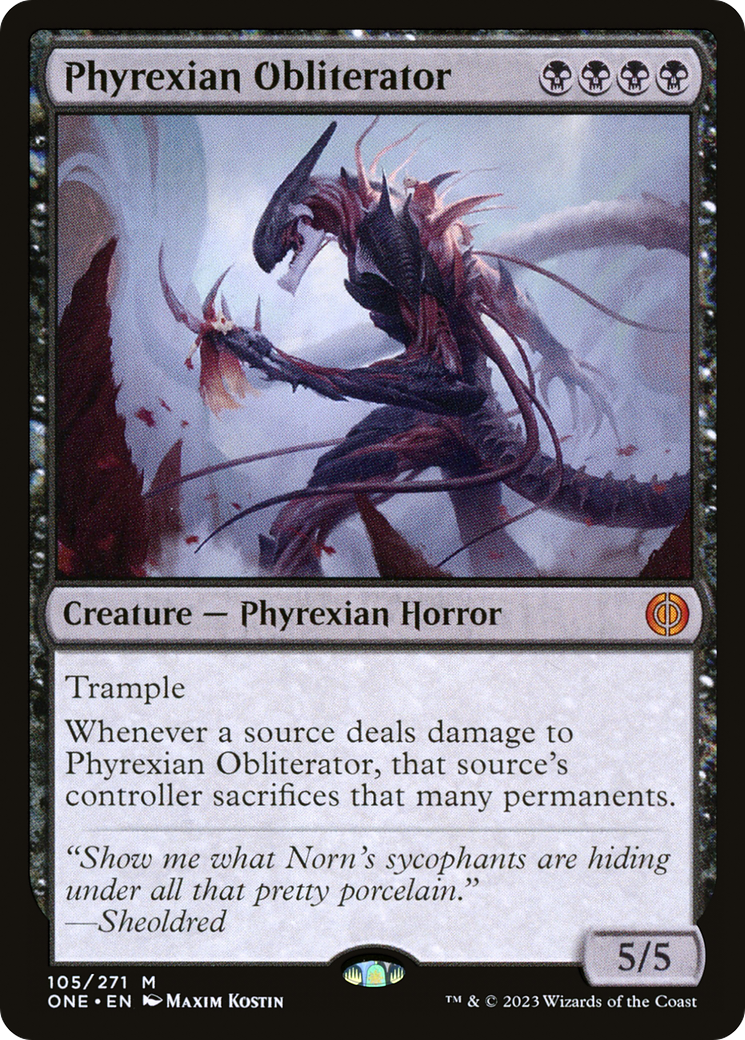 MAGIC: THE GATHERING - Phyrexian Obliterator (ONE-105) - Phyrexia: All Will Be One Foil