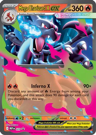 POKEMON TCG - Mega Charizard X ex 029 ME Mega Evolution Promo - Promo