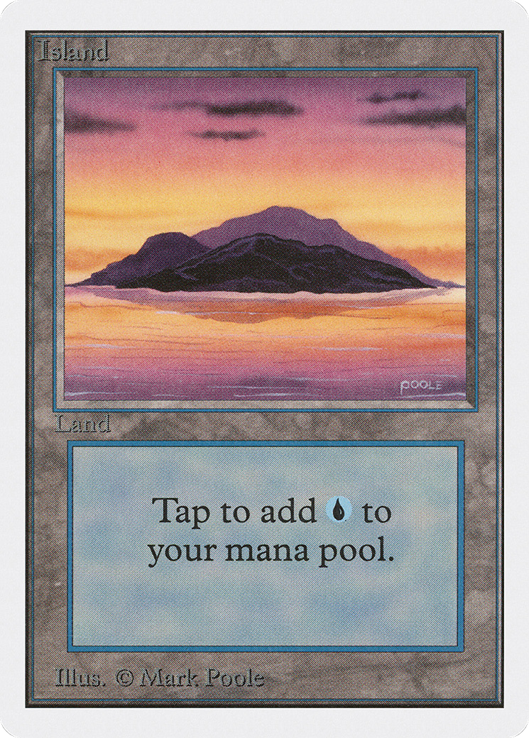 MAGIC: THE GATHERING - Island (A) (2ED-291) - Unlimited Edition