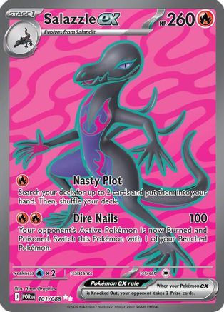 POKEMON TCG - Salazzle ex 101/088 ME03 Perfect Order - Ultra Rare