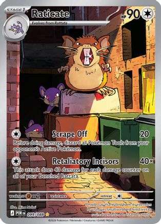 POKEMON TCG - Raticate 099/088 ME03 Perfect Order - Illustration Rare