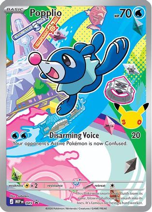 POKEMON TCG - Popplio 045 ME Mega Evolution Promo - Promo