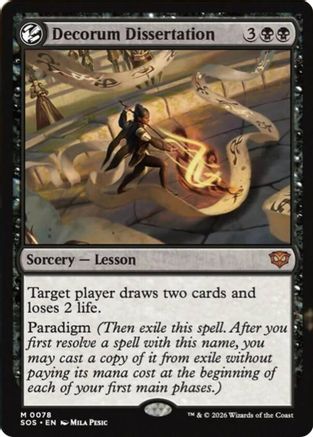 MAGIC: THE GATHERING - Decorum Dissertation (SOS-078) - Secrets of Strixhaven Foil