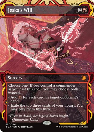 MAGIC: THE GATHERING - Jeska's Will (SOA-044) - Secrets of Strixhaven: Mystical Archive Foil