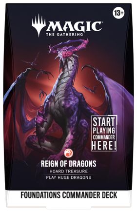 MAGIC: THE GATHERING - Foundations Commander Deck - Reign of Dragons