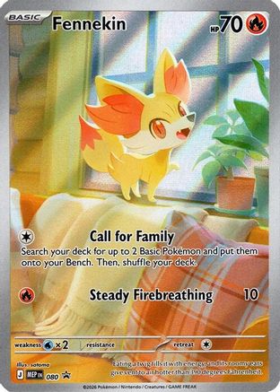 POKEMON TCG - Fennekin 080 ME Mega Evolution Promo - Promo