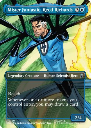 MAGIC: THE GATHERING - Mister Fantastic, Reed Richards (Borderless) (MSH-320) - Marvel Super Heroes