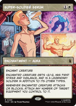 MAGIC: THE GATHERING - Super-Soldier Serum (Borderless) (MSH-299) - Marvel Super Heroes