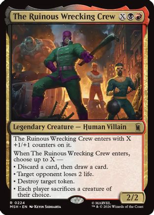 MAGIC: THE GATHERING - The Ruinous Wrecking Crew (MSH-224) - Marvel Super Heroes