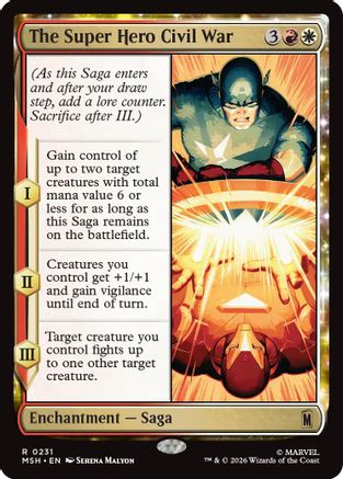 MAGIC: THE GATHERING - The Super Hero Civil War (MSH-231) - Marvel Super Heroes