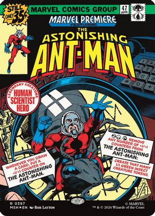MAGIC: THE GATHERING - The Astonishing Ant-Man (Borderless) (MSH-397) - Marvel Super Heroes Foil