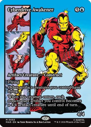 MAGIC: THE GATHERING - Cyberdrive Awakener (Borderless) (MAR-053) - Marvel Universe Eternal-Legal